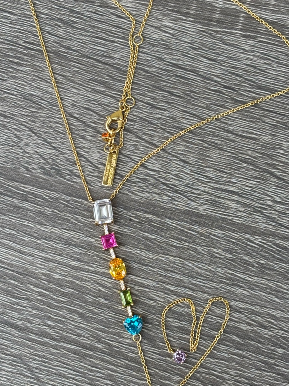 Kurt Geiger Rainbow Mix Necklace NWOT - Picture 6 of 14